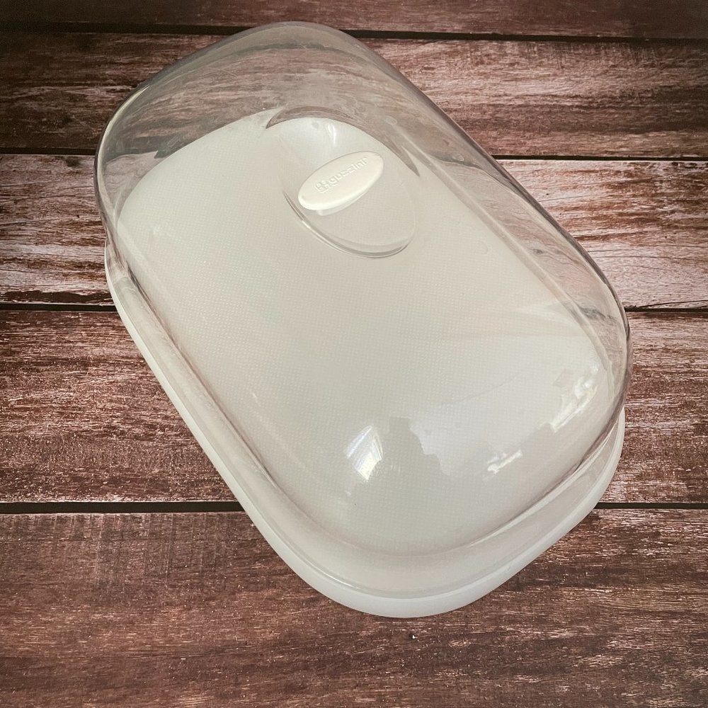 Guzzini Cheese Dish Serving Dish, cake Stand with Cover Made in Italy